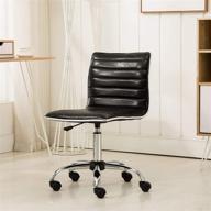 black roundhill furniture fremo chromel adjustable air lift office chair logo