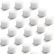 🔵 boao 48 pieces nebulizer filters replacement air filter sponge for compressor system – round white sponge air filter replacement for cool mist device логотип