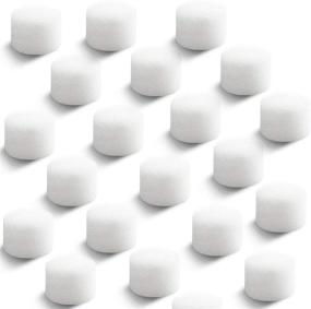 img 4 attached to 🔵 Boao 48 Pieces Nebulizer Filters Replacement Air Filter Sponge for Compressor System – Round White Sponge Air Filter Replacement for Cool Mist Device