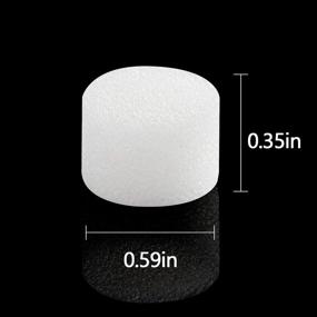 img 3 attached to 🔵 Boao 48 Pieces Nebulizer Filters Replacement Air Filter Sponge for Compressor System – Round White Sponge Air Filter Replacement for Cool Mist Device