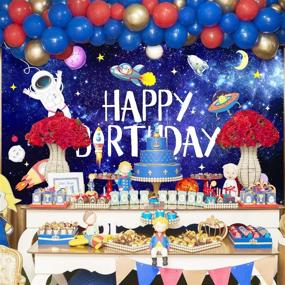 img 1 attached to Immerse in a Stellar 🌌 Celebration: Outer Space Happy Birthday Photography Background