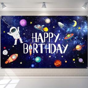 img 4 attached to Immerse in a Stellar 🌌 Celebration: Outer Space Happy Birthday Photography Background