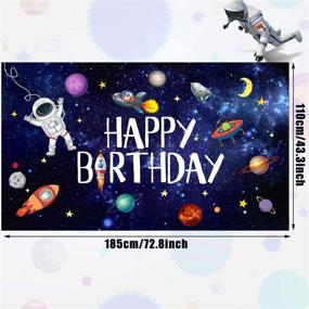 img 3 attached to Immerse in a Stellar 🌌 Celebration: Outer Space Happy Birthday Photography Background