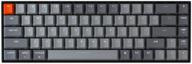 keychron k6 68-key compact wireless mechanical keyboard with gateron blue switch, bluetooth 5.1, led backlit, rechargeable battery - compatible with mac and windows logo