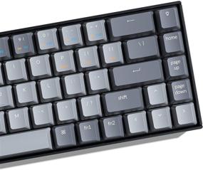 img 3 attached to Keychron K6 68-Key Compact Wireless Mechanical Keyboard with Gateron Blue Switch, Bluetooth 5.1, LED Backlit, Rechargeable Battery - Compatible with Mac and Windows