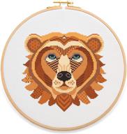 bear mandala cross stitch stitchering logo