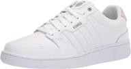 k swiss court sneaker white black logo