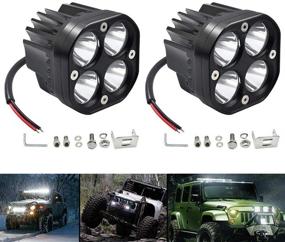 img 4 attached to Offroad Driving Waterproof Wrangler Motorcycle Lights & Lighting Accessories