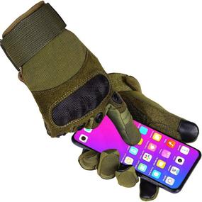 img 3 attached to Tactical Gloves Touchscreen Knuckles Military