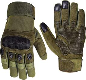 img 4 attached to Tactical Gloves Touchscreen Knuckles Military