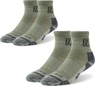 🧦 merino wool socks by zeal wood: warm unisex hiking trekking quarter socks for winter - shop now! логотип