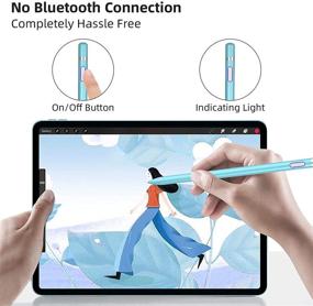 img 2 attached to 🖊️ Blue Fine Point Stylus Pens for iPad/iPhone/Android touch screens - Drawing & Writing Compatible