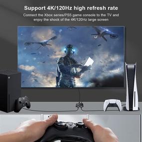 img 1 attached to 🔌 Кабель HDMI Ultra HD 8K 2.1 High Speed 48Гбит/с Richtungsschalter 2 вход 1 выход - 8K @ 60 Гц 4K @ 120 Гц репитер преобразователь для Xbox, PS5, проекторов, мониторов