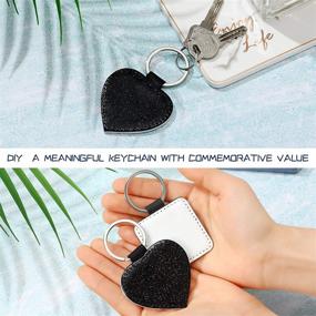 img 1 attached to Sublimation Keychain Pendant Glitter Transfer Printmaking for Printing Presses & Accessories