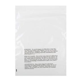 img 2 attached to 👜 Resealable Poly Bags with Suffocation Warning