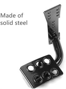 img 3 attached to JeCar Steel Dead Pedal Left Side Foot Rest for Jeep Wrangler JK Unlimited 2007-2018: Enhance Your Off-Road Adventure with this Black Foot Rest