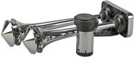 high-performance roof mounted dual-trumpet horns by wolo (418) - 12v logo