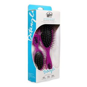 img 2 attached to 💜 Ultimate Wet Brush Combo: Detangle & Squirt Hair Brush, Enhancing UltraSoft IntelliFlex Bristles, Effortlessly Glide Through All Hair Types! For Women, Men, Wet and Dry Hair - Purple, 1 Count