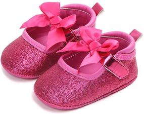 img 3 attached to 👶 Cute and Comfy Mary Jane Ballet Flats for Baby Girls - Perfect for Princess Dress-ups and Crib Comfort