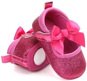 img 1 attached to 👶 Cute and Comfy Mary Jane Ballet Flats for Baby Girls - Perfect for Princess Dress-ups and Crib Comfort