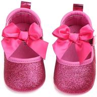 👶 cute and comfy mary jane ballet flats for baby girls - perfect for princess dress-ups and crib comfort logo