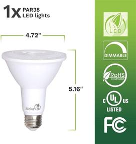 img 3 attached to 💡 Bioluz LED PAR38 Dimmable Replacement Bulb