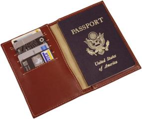 img 1 attached to 🍎 Piel Leather Apple Passport Cover: Stylish Protection for Your Travel Documents