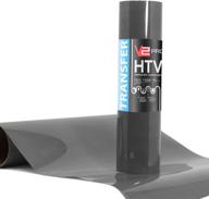 charcoal v2 pro heat transfer vinyl film htv roll - 12&#34; x 36&#34;, enhanced seo logo