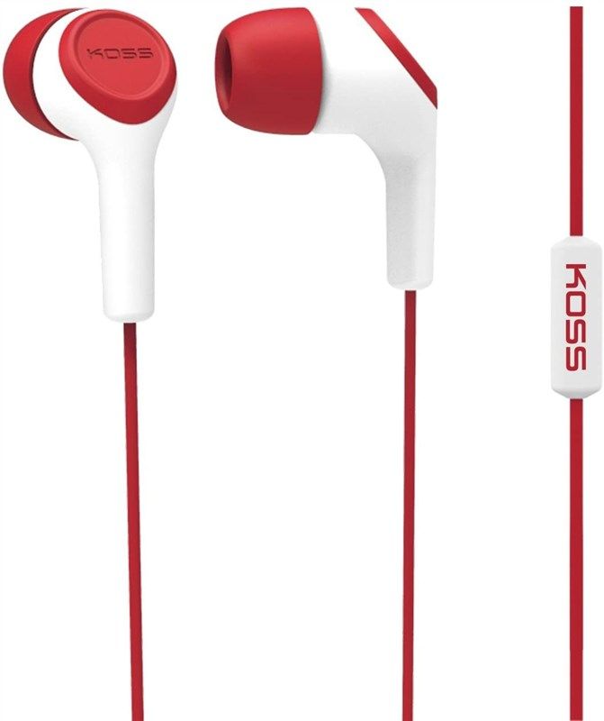 Koss KEB15I In Ear Headphone Red logo