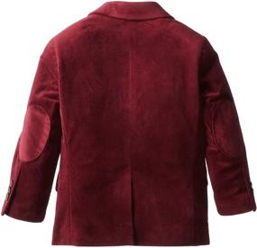 img 2 attached to 👔 Stylish and Sophisticated: Isaac Mizrahi Little Boys' Single-Breasted Velvet Blazer