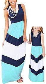 img 3 attached to American Mommy Stripe Stitching Dresses Girls' Clothing in Dresses