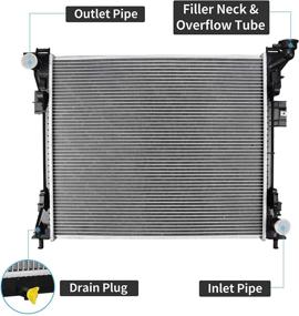 img 1 attached to 🚗 AUTOSAVER88 ATRD1039 Радиатор совместим с 2008-2016 Dodge Grand Caravan Chrysler Town & Country - улучшенный SEO.