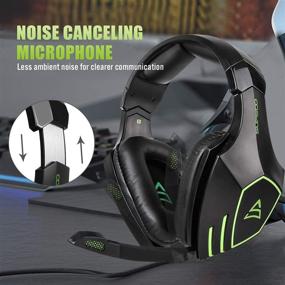 img 3 attached to 🎧 Premium Gaming Headset for Xbox One PS4 Pro - Over-Ear Stereo Headphones with Microphone for Xbox One PC PS4 iPad Mobile Tablet Mac in Black