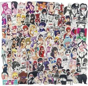 img 3 attached to 🔥 100pcs Sexy Anime Girl Laptop Stickers - Cute Trendy Vinyl Decals for Adults, Waterproof Computer Water Bottles, Skateboards, Luggage, Graffiti Patches