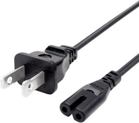 img 4 attached to Замена сетевого шнура UL для проигрывателя виниловых пластинок Technics SL-BD22 SL-B270U SL-QD3 SL-QD2, проигрывателя Sony CFD-S50 CFD-S05 CFD-E75, принтера Epson XP330 XP340 XP430 - кабель питания длиной 8 футов.