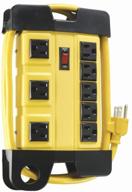 🌞 woods 4655 power strip, sunny yellow логотип