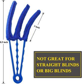 img 1 attached to 🧹 HIWARE Window Blind Cleaner Duster Brush with 5 Microfiber Sleeves - Ultimate Blind Cleaning Tools for Window Shutters, Blinds, Air Conditioners, Jalousies, and Dust Removal