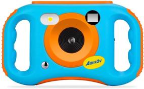 img 4 attached to 📸 AMKOV WiFi Kids Camera: Rechargeable HD Digital Camcorder with LCD Screen, Filters, Flash & Mic - Perfect for Boys and Girls