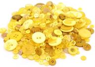 tangtanger 600+ resin buttons assorted sizes 2 and 4 holes round craft sewing diy crafts kids button painting (yellow) logo