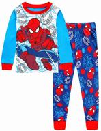 🕷️ n‘aix spiderman kids pajamas set 2-7t, cotton sleepwear for little boys, children's pjs logo