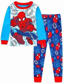 img 4 attached to 🕷️ Набор детских пижам N‘aix Spiderman 2-7 лет, хлопковая одежда для сна для мальчиков, детские Пижамы