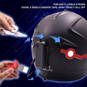 img 2 attached to 🏍️ Enhance Your Motorbike Helmet with YnGia Motorcycle EL Lights: 2 in 1 Style, 3 Mode Flash, Wire Sticky Light