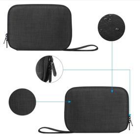 img 1 attached to Patu Portable Tablet Sleeve Case: Home Travel Organizer for iPad Mini, E-Readers, and More - Fits Tablets Up to 8 Inches - Black