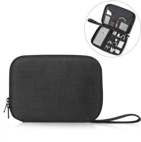 img 3 attached to Patu Portable Tablet Sleeve Case: Home Travel Organizer for iPad Mini, E-Readers, and More - Fits Tablets Up to 8 Inches - Black