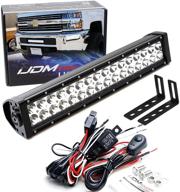 🚗 ijdmtoy lower grille mount led light bar for 2015-up chevy silverado 2500 3500 hd | includes (1) 96w high power led lightbar, mount brackets & wiring kit logo