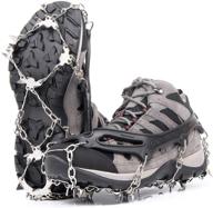 🥾 greatever crampons for hiking boots: anti-slip ice cleats with 19 stainless steel spikes for enhanced traction, safety, and performance logo