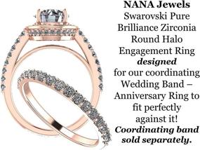 img 1 attached to NANA 8 00Mm Brilliant Engagemnt Plated Size