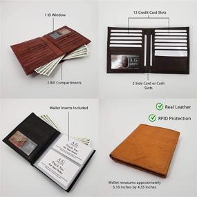 img 3 attached to European Bifold Hipster Men's Accessories: Stylish Leather Wallets