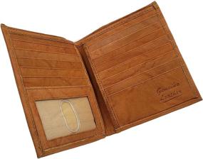 img 4 attached to European Bifold Hipster Men's Accessories: Stylish Leather Wallets