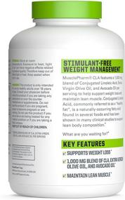 img 3 attached to Мягкие желатиновые капсулы Muscle Pharm Essentials CLA, смесь клецового масла 1000 мг, 180 порций, без вкуса (PH27)